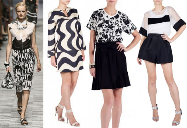 Monochrome trend: How to wear black with white fashionably for SS2014
